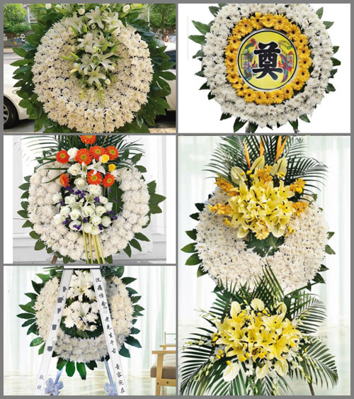 湖北黄冈市罗田县九资河镇马岔河村花圈速递